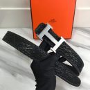 1:1 Replica Hermes H Belt Buckle With Hermes Logo & Reversible Black For Women, Women Belt