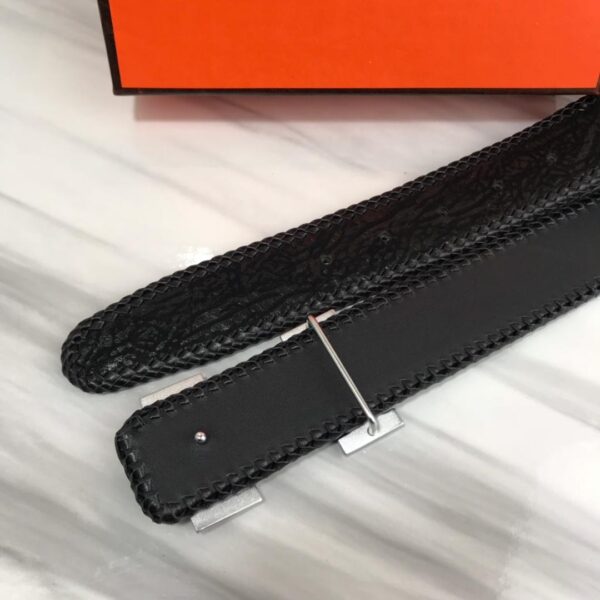 1:1 Replica Hermes H Belt Buckle With Hermes Logo & Reversible Black For Women, Women Belt