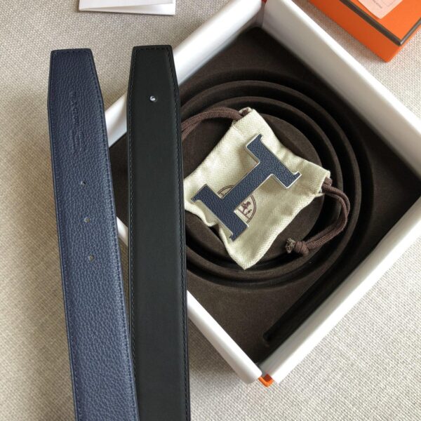 1:1 Replica Hermes H Guillochee Belt Buckle & Reversible Strap Black For Women, Women Belt