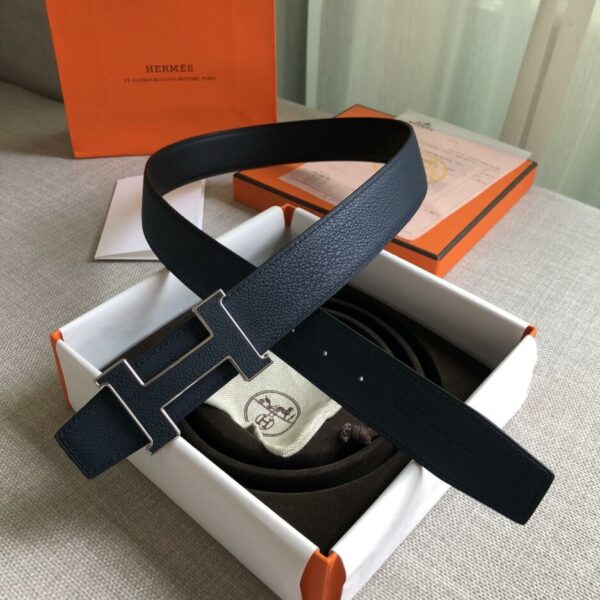1:1 Replica Hermes H Guillochee Belt Buckle & Reversible Strap Black For Women, Women Belt