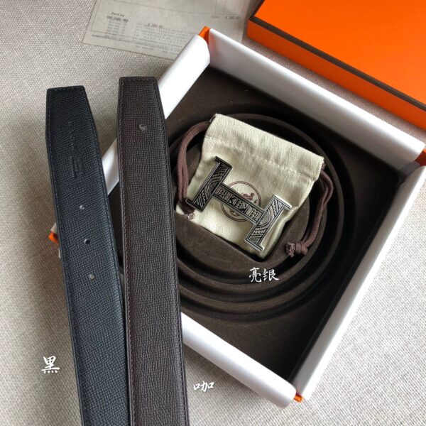 1:1 Replica Hermes H Touareg Belt Buckle & Reversible Black For Women, Women Belt