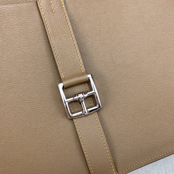 1:1 Replica Hermes Halzan 31 Brown, Silver Toned Hardware Bag For Women, Women's Handbags, Shoulder Bags 12.2in/31cm