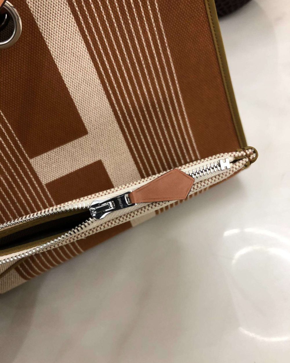 1:1 Replica Hermes Herbag Zip Bag Black/Brown/Red For Women 31cm / 12.2in