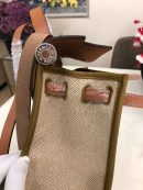 1:1 Replica Hermes Herbag Zip Bag Black/Brown/Red For Women 31cm / 12.2in