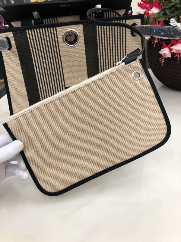 1:1 Replica Hermes Herbag Zip Bag Black/Brown/Red For Women 31cm / 12.2in