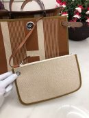 1:1 Replica Hermes Herbag Zip Bag Black/Brown/Red For Women 31cm / 12.2in