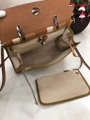 1:1 Replica Hermes Herbag Zip Bag Black/Brown/Red For Women 31cm / 12.2in