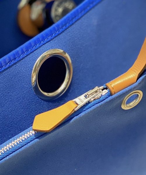 1:1 Replica Hermes Herbag Zip Bag Blue, Silver Toned Hardware Bag For Women, Women's Handbags, Shoulder Bags 12.2in/31cm