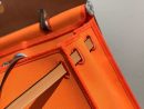 1:1 Replica Hermes Herbag Zip Bag Orange, Silver Toned Hardware Bag For Women, Women's Handbags, Shoulder Bags 12.2in/31cm