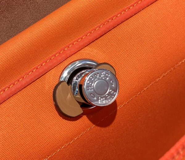 1:1 Replica Hermes Herbag Zip Bag Orange, Silver Toned Hardware Bag For Women, Women's Handbags, Shoulder Bags 12.2in/31cm