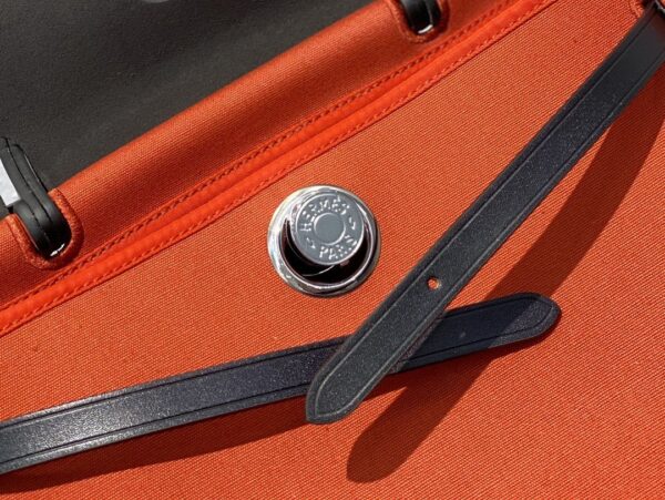 1:1 Replica Hermes Herbag Zip Bag Red, Silver Toned Hardware Bag For Women, Women's Handbags, Shoulder Bags 12.2in/31cm