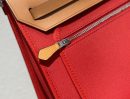 1:1 Replica Hermes Herbag Zip Bag Red, Silver Toned Hardware Bag For Women, Women's Handbags, Shoulder Bags 12.2in/31cm