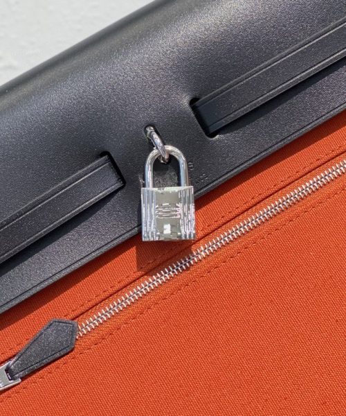 1:1 Replica Hermes Herbag Zip Bag Red, Silver Toned Hardware Bag For Women, Women's Handbags, Shoulder Bags 12.2in/31cm