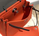 1:1 Replica Hermes Herbag Zip Bag Red, Silver Toned Hardware Bag For Women, Women's Handbags, Shoulder Bags 12.2in/31cm