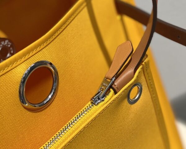 1:1 Replica Hermes Herbag Zip Bag Yellow, Silver Toned Hardware Bag For Women, Women's Handbags, Shoulder Bags 12.2in/31cm