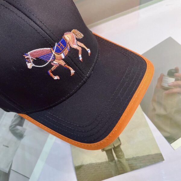 Hermes Horse Cap Black Hermes Cap