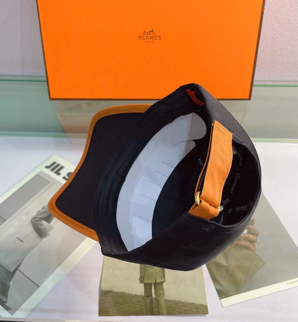 Hermes Horse Cap Black Hermes Cap