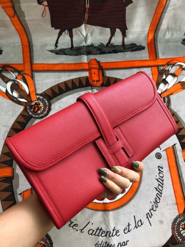 Hermes Jige Elan 29 Clutch Wallet 29cm/11.4in For Women Red