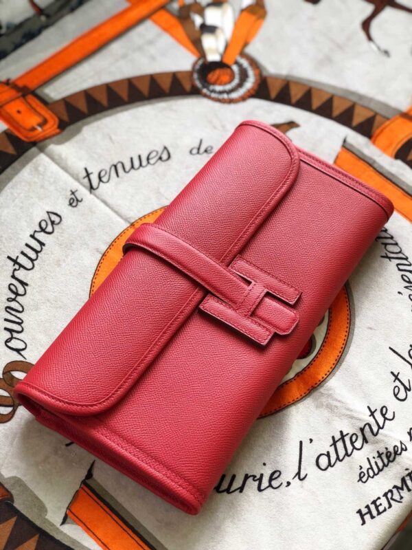 Hermes Jige Elan 29 Clutch Wallet 29cm/11.4in For Women Red