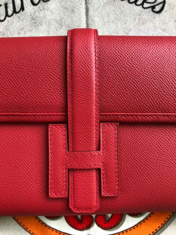 Hermes Jige Elan 29 Clutch Wallet 29cm/11.4in For Women Red