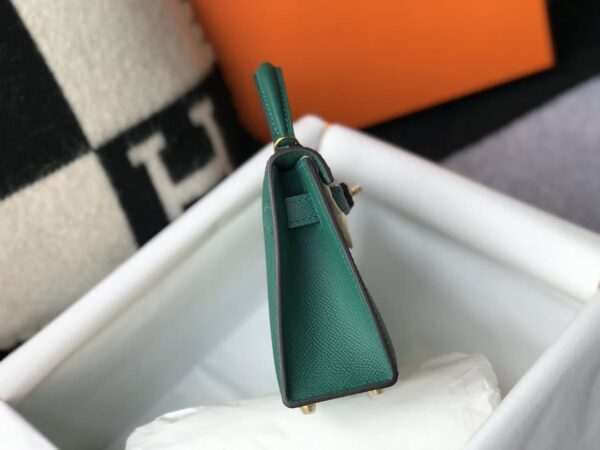 1:1 Replica Hermes Kelly 19 Green With Gold Toned Hardware Bag For Women, Women's Handbags, Shoulder Bags 7.5in/19cm
