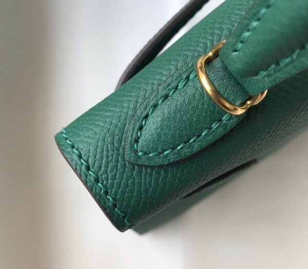 1:1 Replica Hermes Kelly 19 Green With Gold Toned Hardware Bag For Women, Women's Handbags, Shoulder Bags 7.5in/19cm