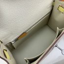 1:1 Replica Hermes Kelly 25 Sellier Epsom Craie/Yellow Bag For Women, Women's Handbags, Shoulder Bags 10in/25cm