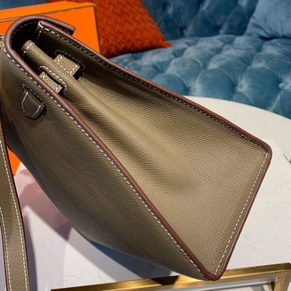 1:1 Replica Hermes Kelly 25 Sellier Epsom Etoupe Bag For Women, Women's Handbags, Shoulder Bags 10in/25cm