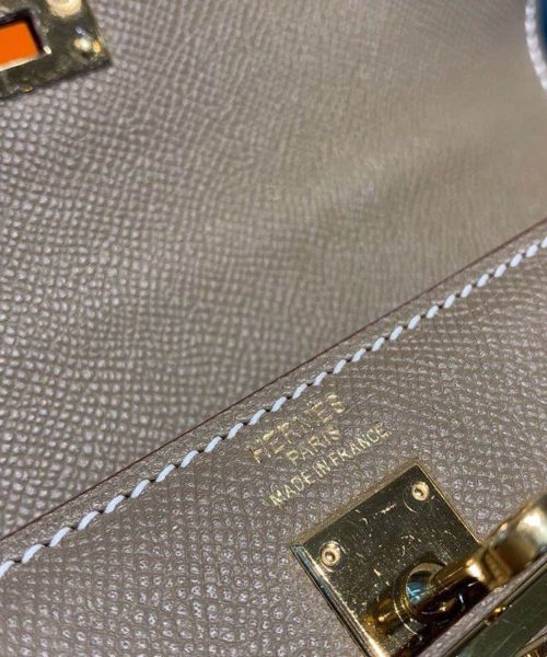 1:1 Replica Hermes Kelly 25 Sellier Epsom Etoupe Bag For Women, Women's Handbags, Shoulder Bags 10in/25cm