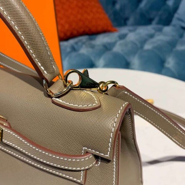 1:1 Replica Hermes Kelly 25 Sellier Epsom Etoupe Bag For Women, Women's Handbags, Shoulder Bags 10in/25cm