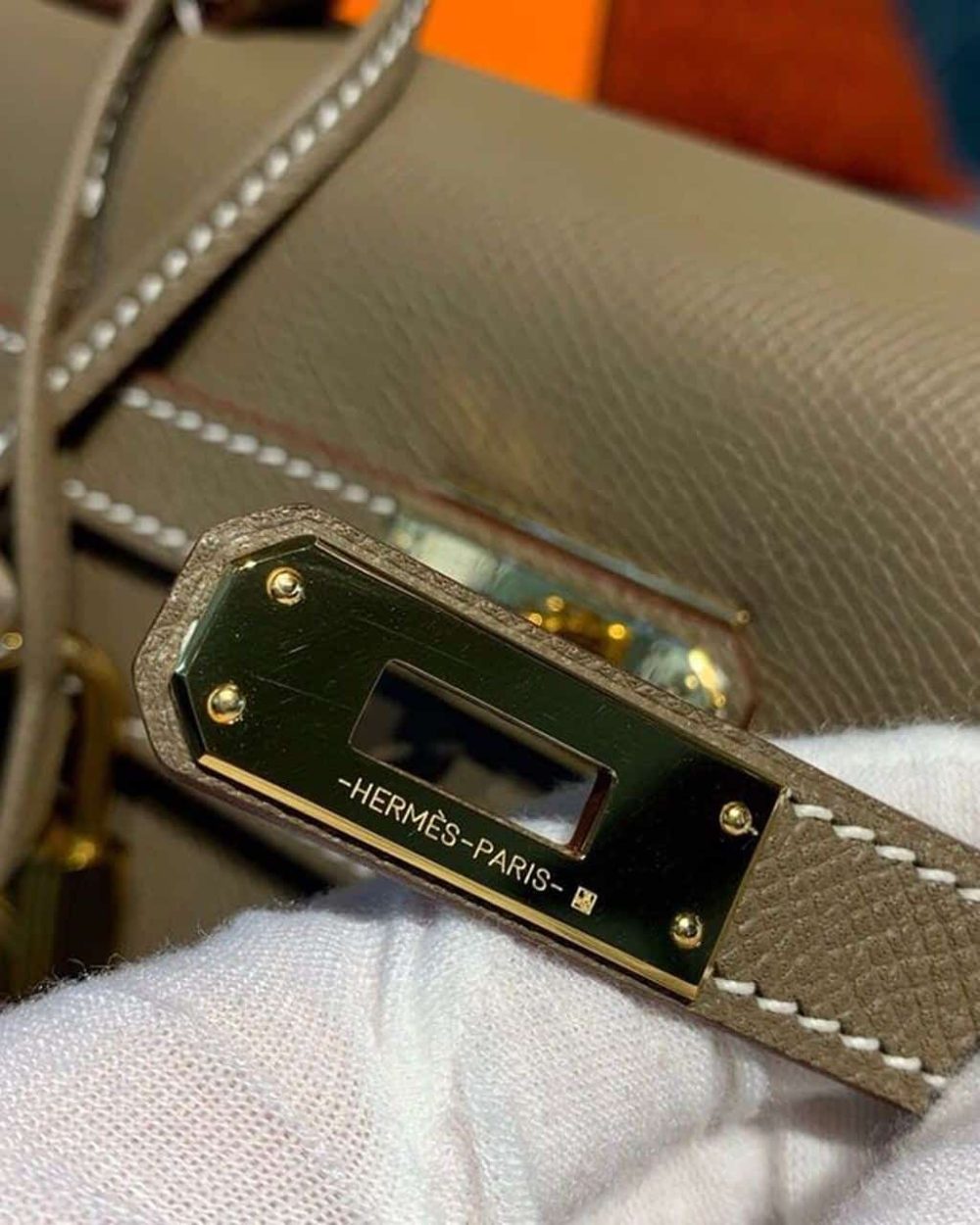 1:1 Replica Hermes Kelly 25 Sellier Epsom Etoupe Bag For Women, Women's Handbags, Shoulder Bags 10in/25cm