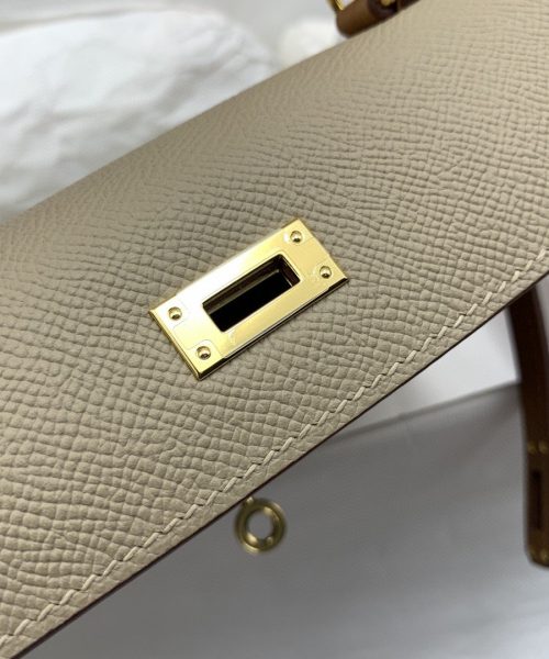 1:1 Replica Hermes Kelly 25 Sellier Epsom Etoupe/Brown Bag For Women, Women's Handbags, Shoulder Bags 10in/25cm