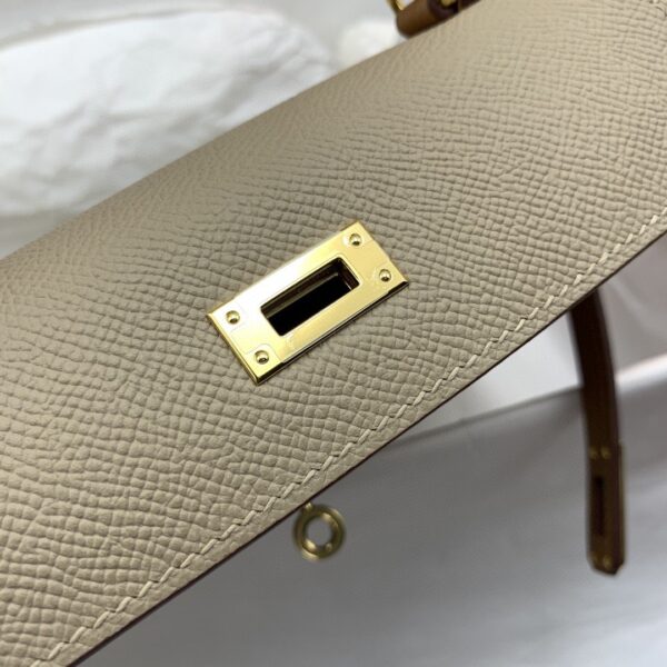 1:1 Replica Hermes Kelly 25 Sellier Epsom Etoupe/Brown Bag For Women, Women's Handbags, Shoulder Bags 10in/25cm
