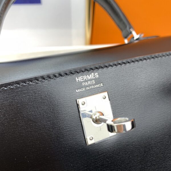 1:1 Replica Hermes Kelly 25 Swift Black Bag For Women, Women's Handbags, Shoulder Bags 10in/25cm