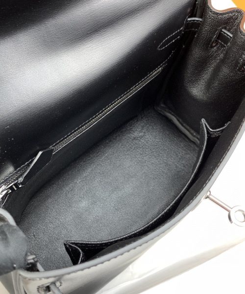 1:1 Replica Hermes Kelly 25 Swift Black Bag For Women, Women's Handbags, Shoulder Bags 10in/25cm