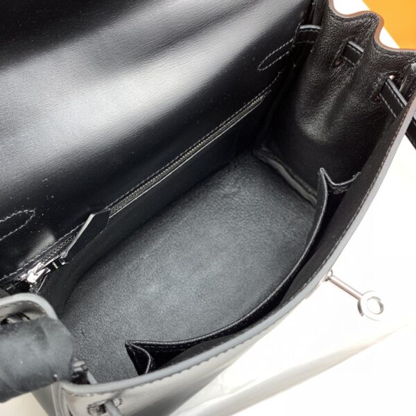 1:1 Replica Hermes Kelly 25 Swift Black Bag For Women, Women's Handbags, Shoulder Bags 10in/25cm