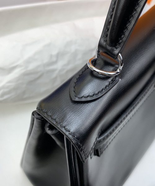 1:1 Replica Hermes Kelly 25 Swift Black Bag For Women, Women's Handbags, Shoulder Bags 10in/25cm