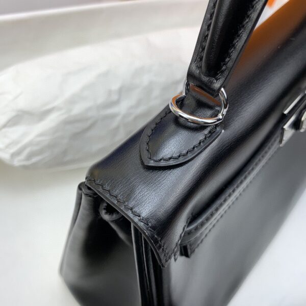 1:1 Replica Hermes Kelly 25 Swift Black Bag For Women, Women's Handbags, Shoulder Bags 10in/25cm