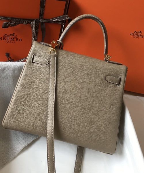 1:1 Replica Hermes Kelly 28 Etoupe Togo Bag For Women, Women's Handbags, Shoulder Bags 11in/28cm