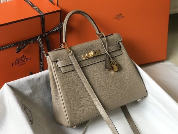 1:1 Replica Hermes Kelly 28 Etoupe Togo Bag For Women, Women's Handbags, Shoulder Bags 11in/28cm
