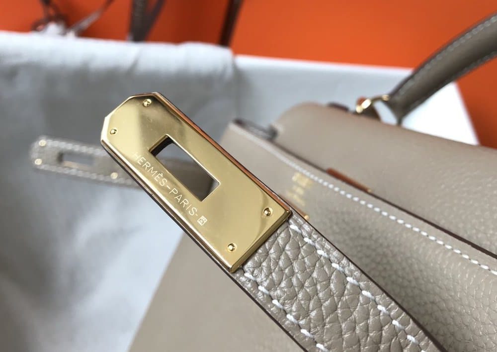 1:1 Replica Hermes Kelly 28 Etoupe Togo Bag For Women, Women's Handbags, Shoulder Bags 11in/28cm