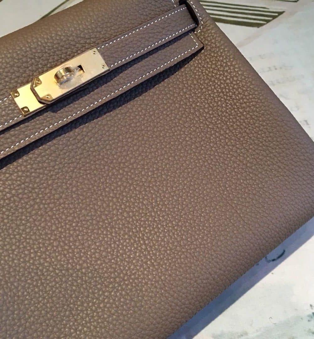 1:1 Replica Hermes Kelly 28 Greige Bag With Gold Toned Harware For Women, Women's Handbags, Shoulder Bags 11in/28cm