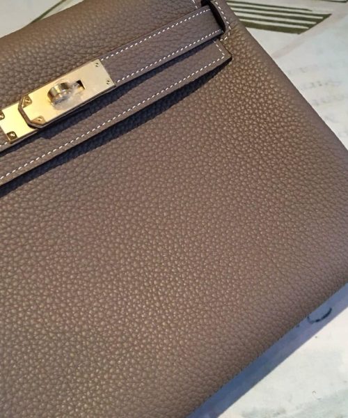 1:1 Replica Hermes Kelly 28 Greige Bag With Gold Toned Harware For Women, Women's Handbags, Shoulder Bags 11in/28cm