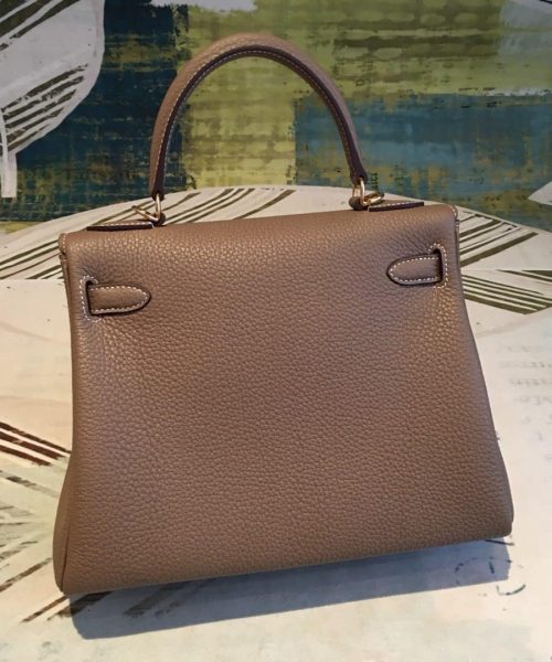 1:1 Replica Hermes Kelly 28 Greige Bag With Gold Toned Harware For Women, Women's Handbags, Shoulder Bags 11in/28cm