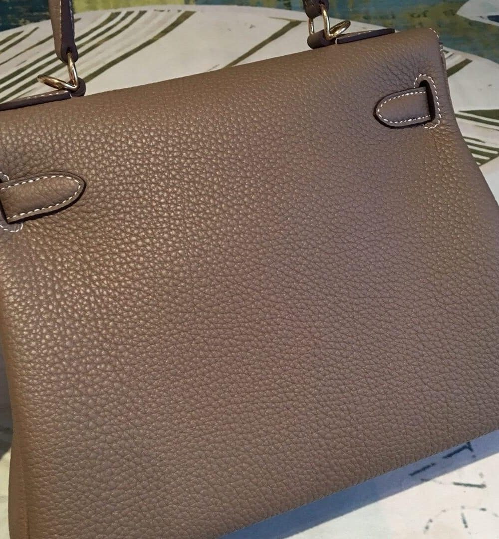 1:1 Replica Hermes Kelly 28 Greige Bag With Gold Toned Harware For Women, Women's Handbags, Shoulder Bags 11in/28cm