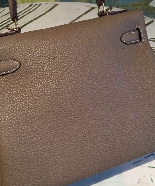 1:1 Replica Hermes Kelly 28 Greige Bag With Gold Toned Harware For Women, Women's Handbags, Shoulder Bags 11in/28cm