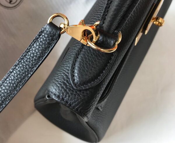 1:1 Replica Hermes Kelly 28 Retourne Togo Black Bag For Women, Women's Handbags, Shoulder Bags 11in/28cm