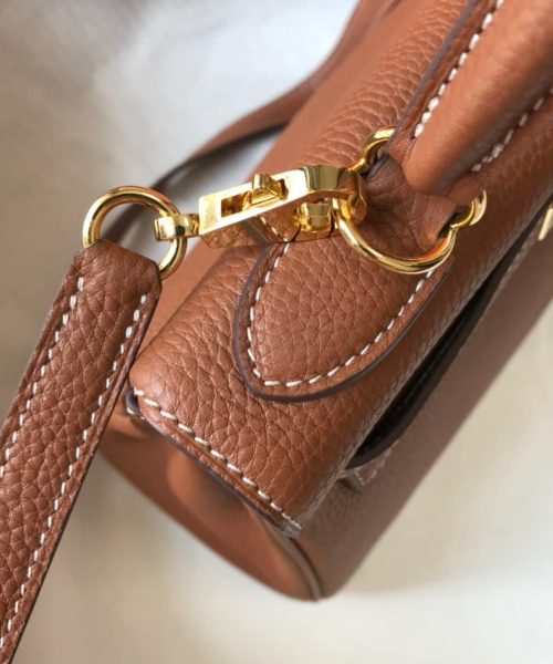 1:1 Replica Hermes Kelly 28 Retourne Togo Brown Bag For Women, Women's Handbags, Shoulder Bags 11in/28cm