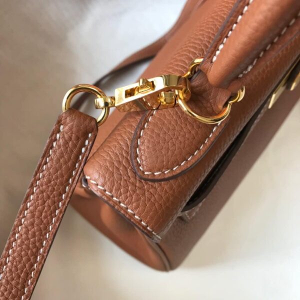 1:1 Replica Hermes Kelly 28 Retourne Togo Brown Bag For Women, Women's Handbags, Shoulder Bags 11in/28cm