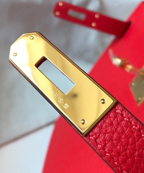 1:1 Replica Hermes Kelly 28 Rouge Casaque Togo Bag For Women, Women's Handbags, Shoulder Bags 11in/28cm